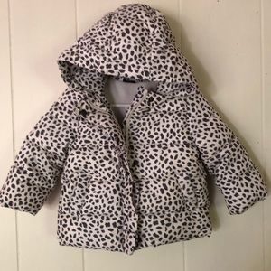 Baby GAP animal print winter puffer